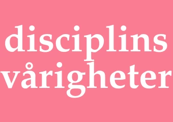 Synonym disciplinsvårigheter