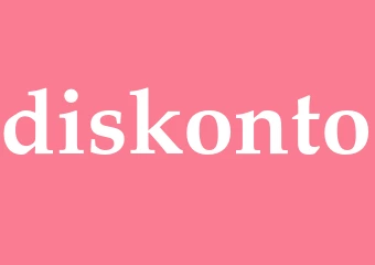 Synonym diskonto