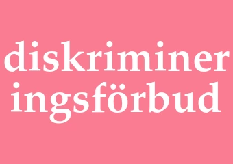Synonym diskrimineringsförbud