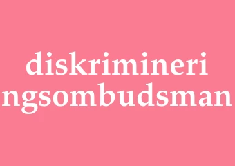 Synonym diskrimineringsombudsman