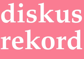 Synonym diskusrekord