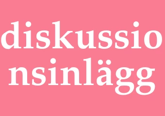 Synonym diskussionsinlägg