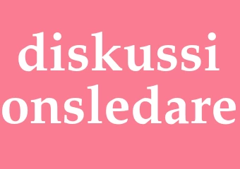 Synonym diskussionsledare