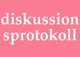 Synonym diskussionsprotokoll