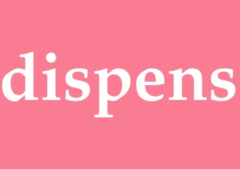 Synonym dispens