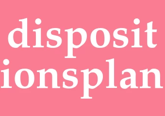Synonym dispositionsplan