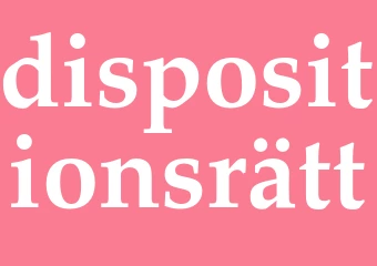 Synonym dispositionsrätt