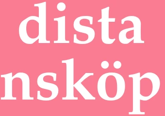 Synonym distansköp