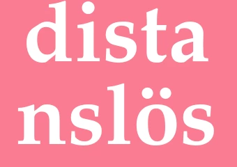 Synonym distanslös