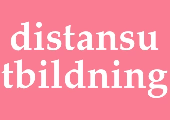 Synonym distansutbildning