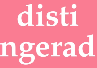 Synonym distingerad