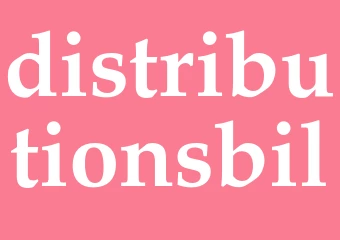 Synonym distributionsbil