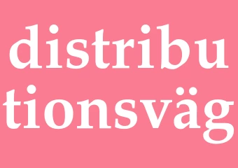Synonym distributionsväg
