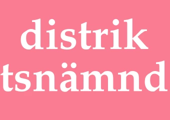 Synonym distriktsnämnd