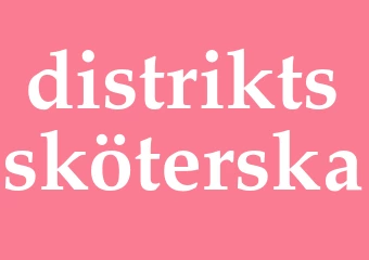 Synonym distriktssköterska