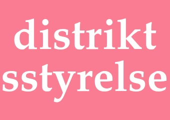 Synonym distriktsstyrelse