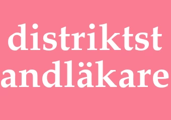 Synonym distriktstandläkare