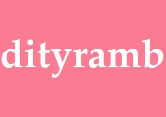 Synonym dityramb