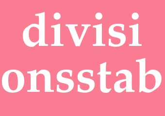 Synonym divisionsstab