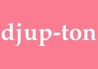 Synonym djup ton