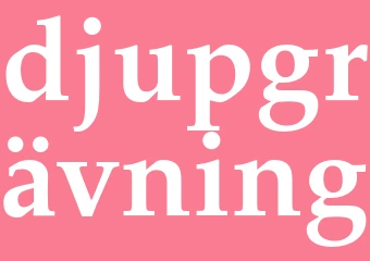 Synonym djupgrävning