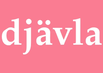 Synonym djävla