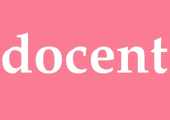 Synonym docent