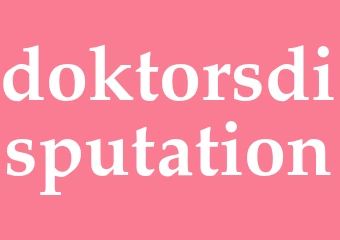 Synonym doktorsdisputation