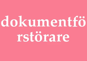 Synonym dokumentförstörare