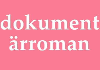Synonym dokumentärroman