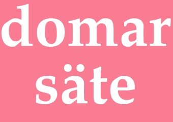 Synonym domarsäte