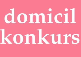 Synonym domicilkonkurs