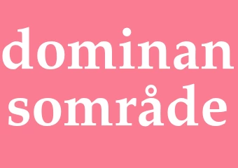 Synonym dominansområde
