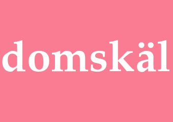 Synonym domskäl