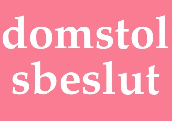 Synonym domstolsbeslut