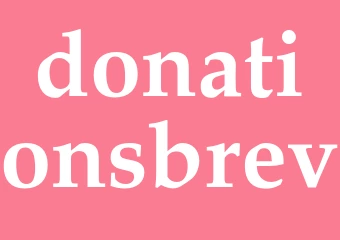 Synonym donationsbrev