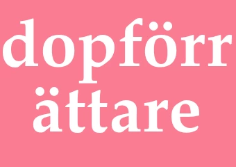 Synonym dopförrättare