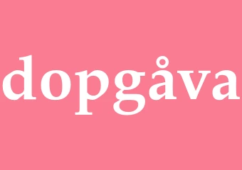 Synonym dopgåva