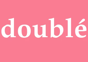 Synonym doublé