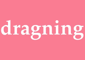 Synonym dragning