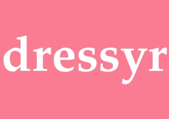 Synonym dressyr