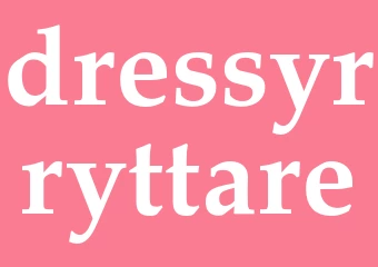 Synonym dressyrryttare