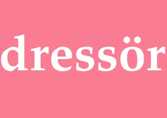 Synonym dressör