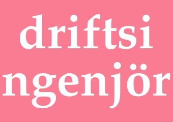 Synonym driftsingenjör