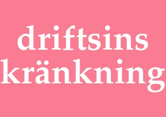 Synonym driftsinskränkning