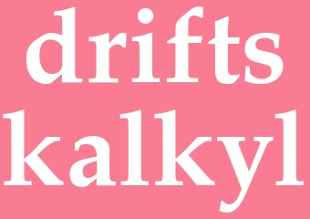 Synonym driftskalkyl