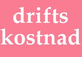 Synonym driftskostnad