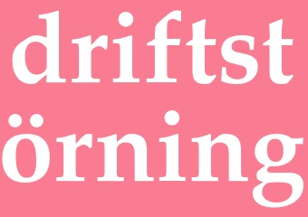 Synonym driftstörning