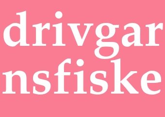 Synonym drivgarnsfiske