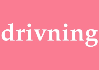 Synonym drivning